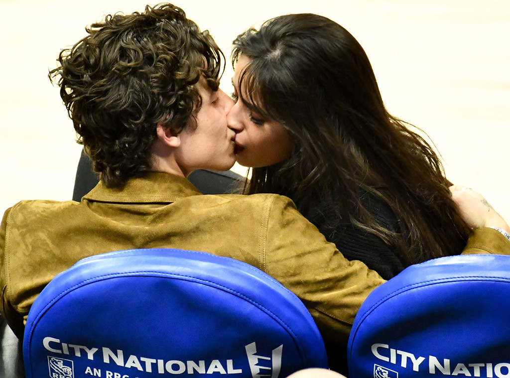 Shawn Mendes Camila Cabello Make Out Courtside During Basketball Date E Online